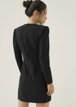 Paulette Padded A-line Mini Dress
