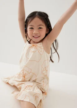 Pepita Embroidered Trapeze Midaxi Dress in Rekindled Blooms
