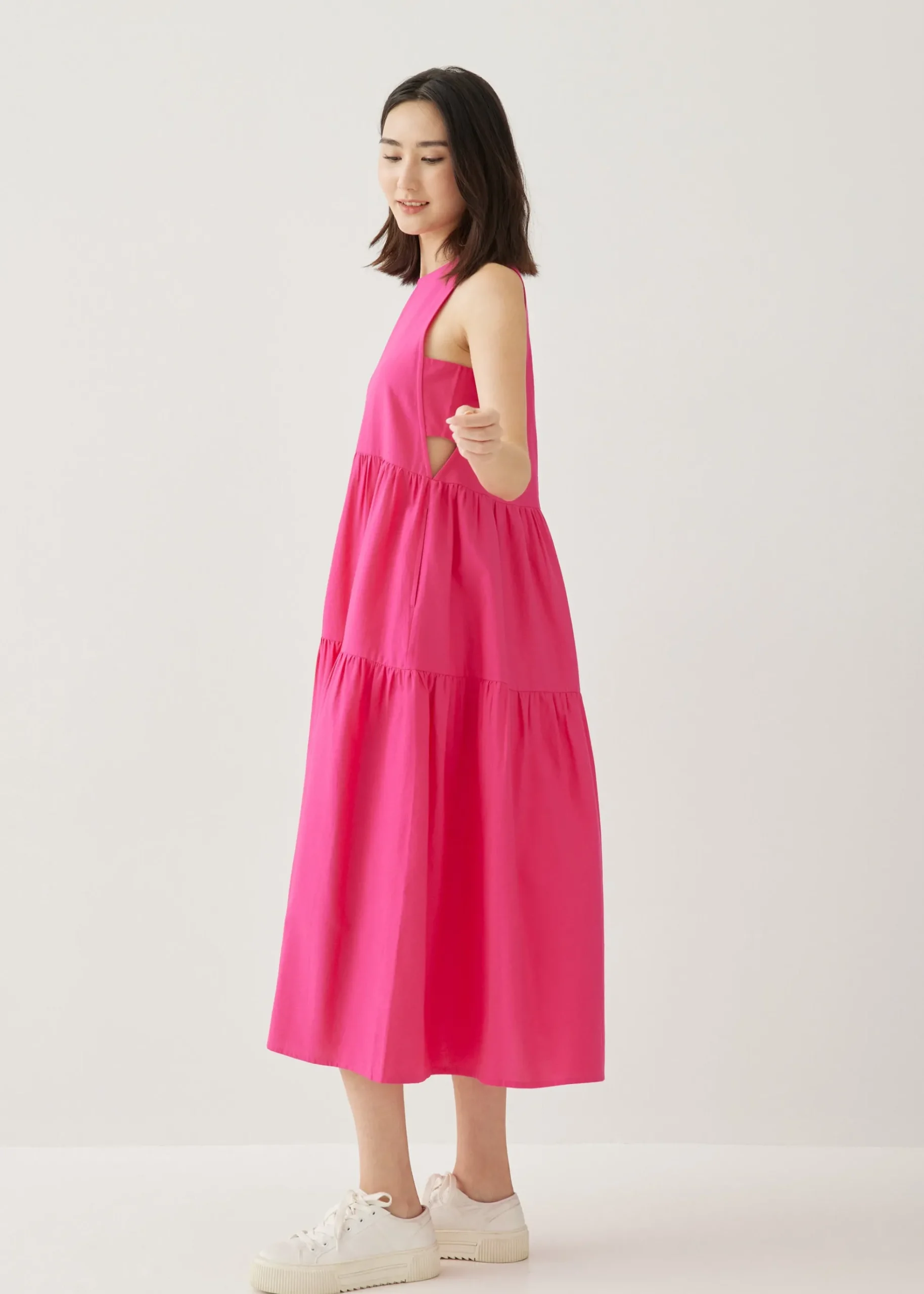 Peppa Cotton Trapeze Maxi Dress