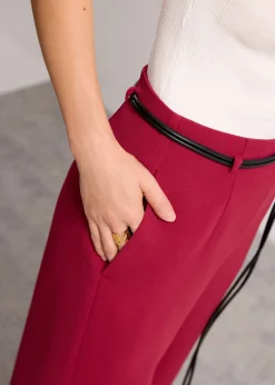 PETITE Leggy™ Jules Tailored Crepe Palazzo Pants