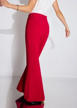 PETITE Leggy™ Pvara Crepe Kick Flare Pants