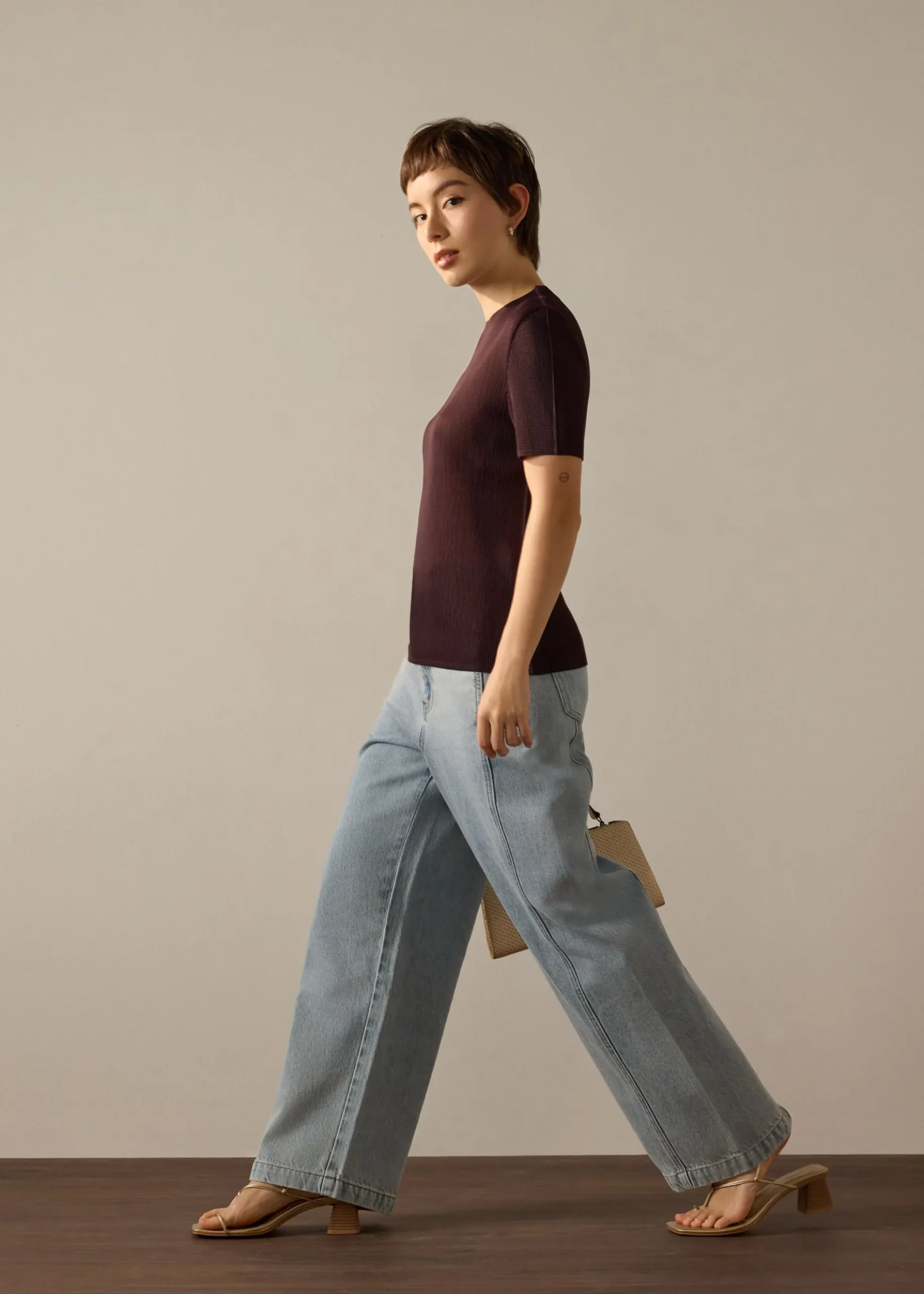 PETITE Parker Panelled Straight Leg Jeans