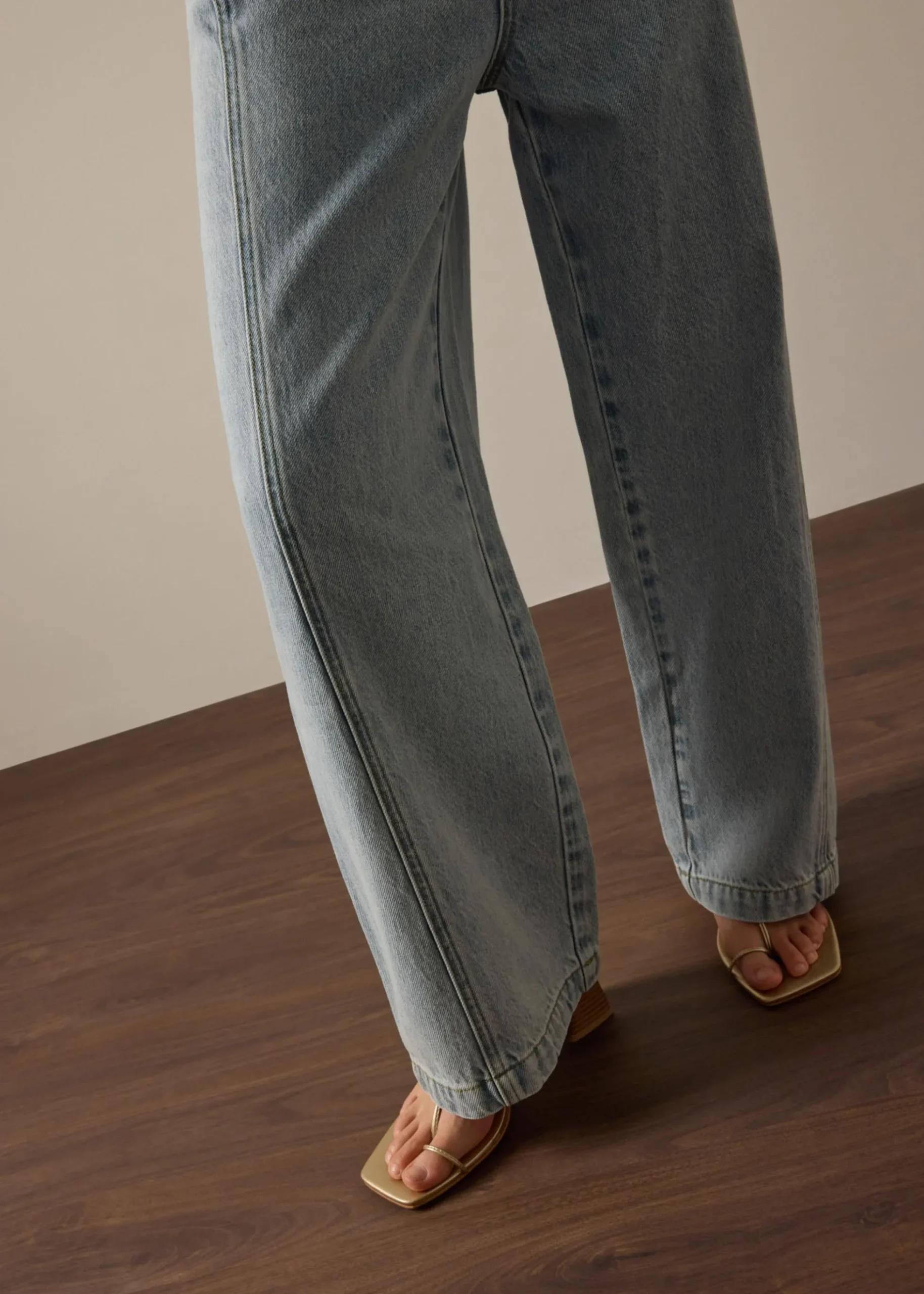 PETITE Parker Panelled Straight Leg Jeans