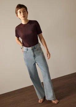 PETITE Parker Panelled Straight Leg Jeans