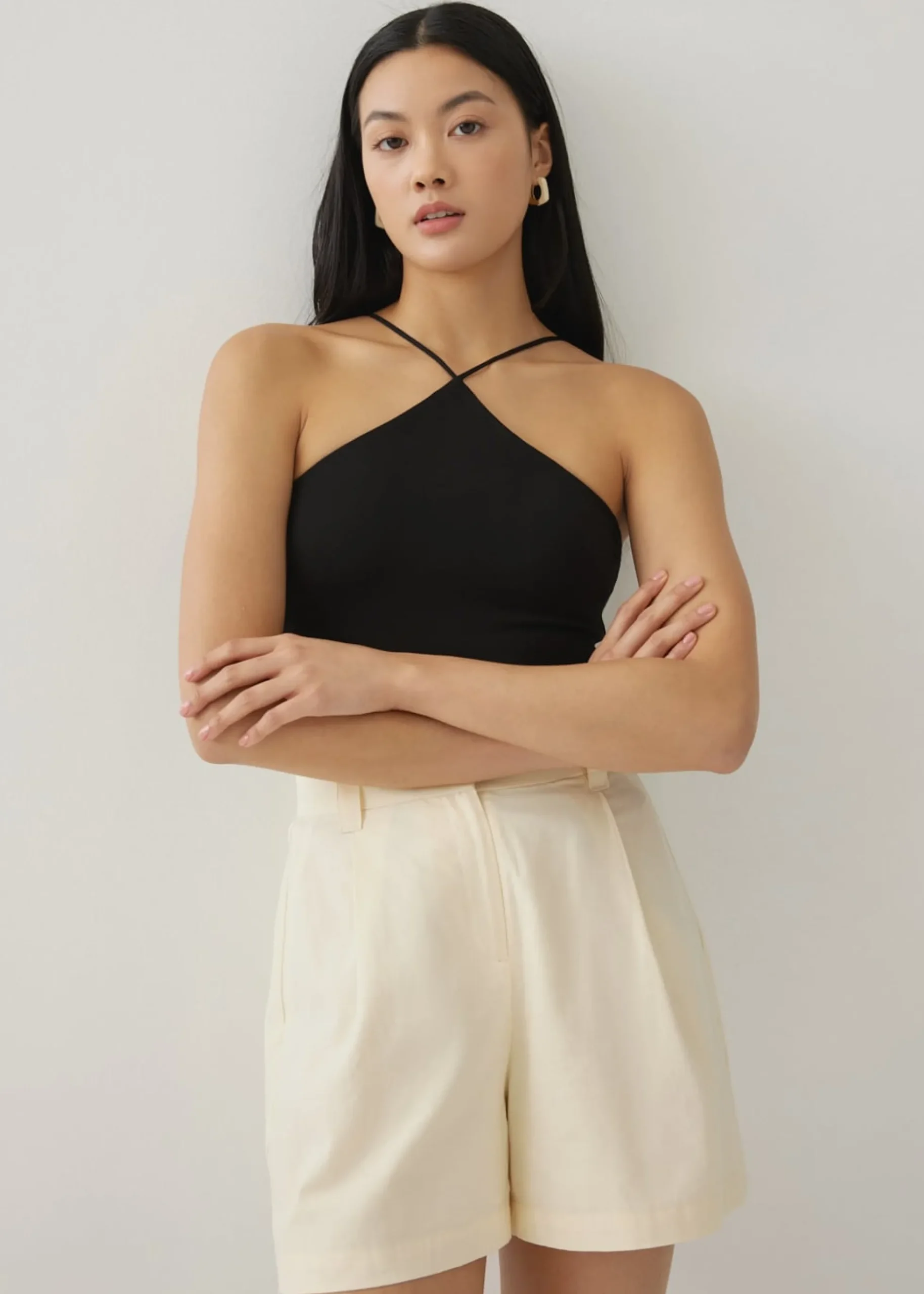 Petra Padded Jersey Halter Top