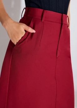 Pevita Tailored Column Maxi Skirt