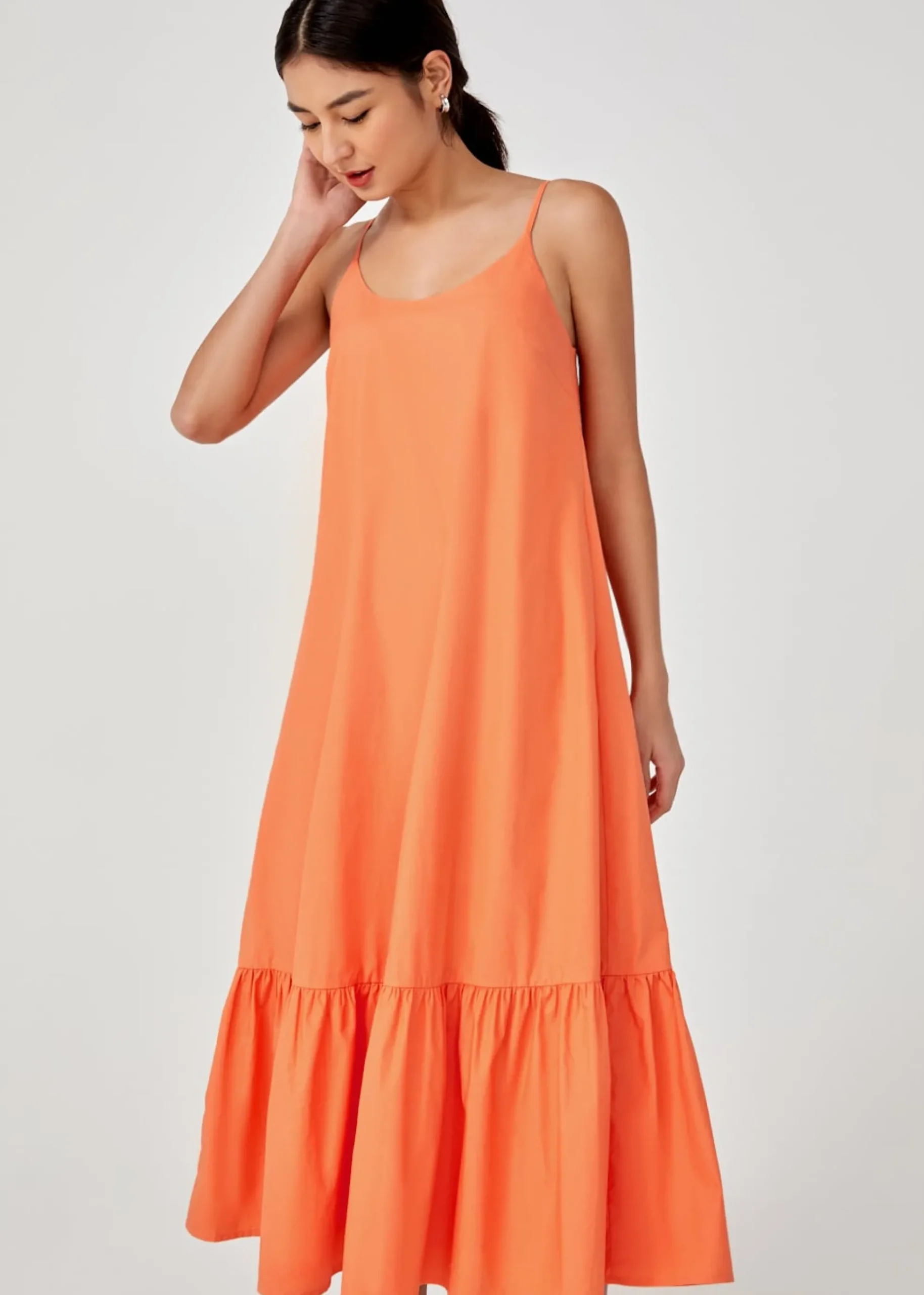 Philippa Cotton Ruffle Maxi Dress