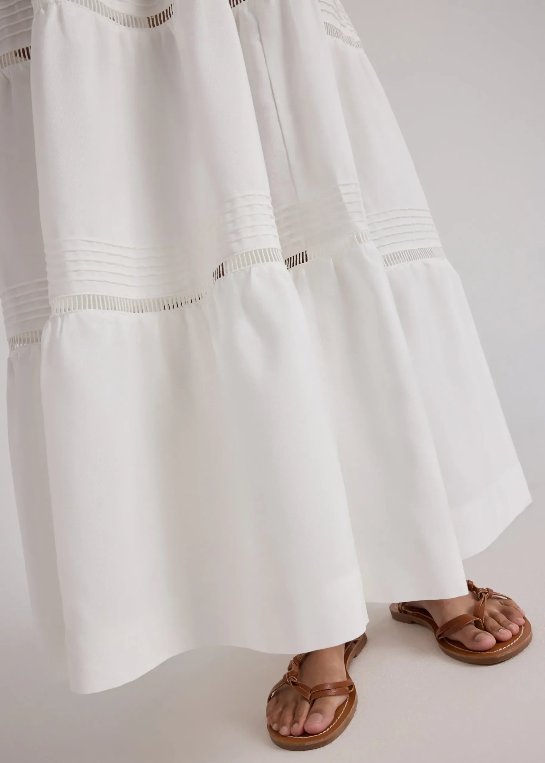 Pintuck Trapeze Dress