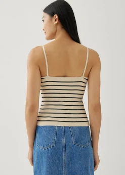 Poleen Striped Knit Tank Top