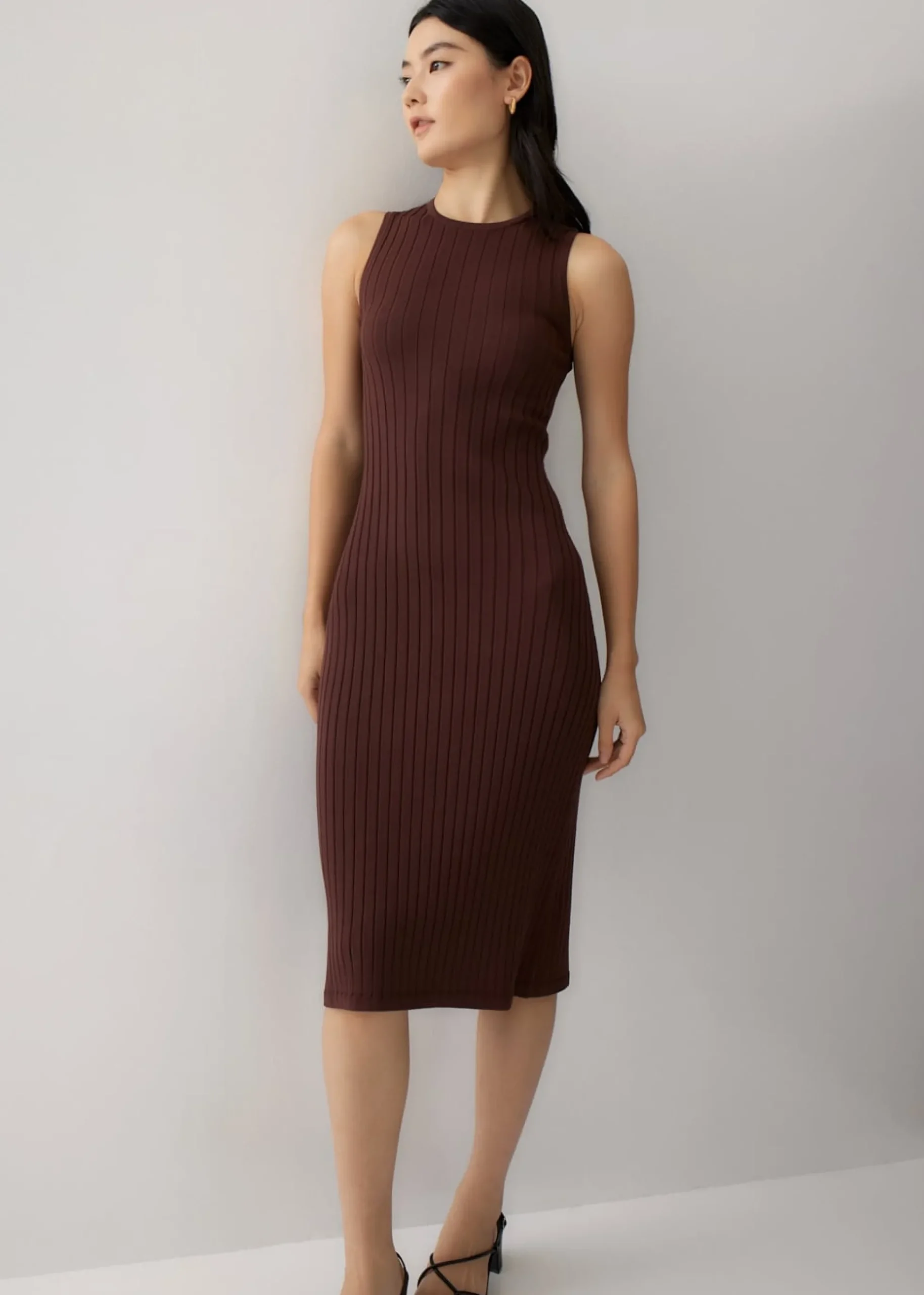 Prima Column Midi Knit Dress