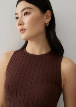 Prima Column Midi Knit Dress