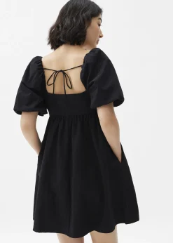Puff Sleeve Babydoll Mini Dress