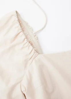 Puff Sleeve Babydoll Mini Dress