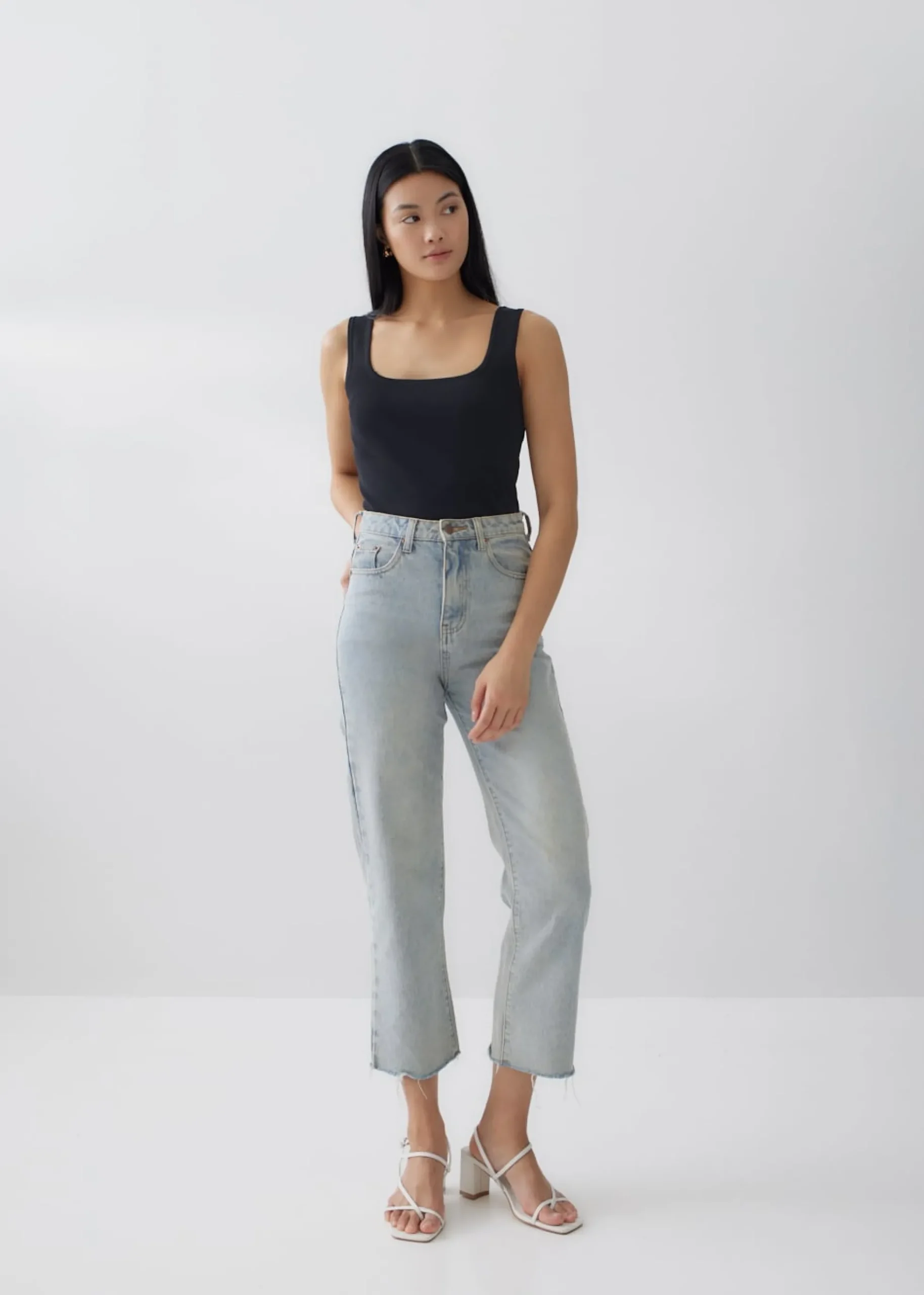 Quincy Square Neck Knit Tank