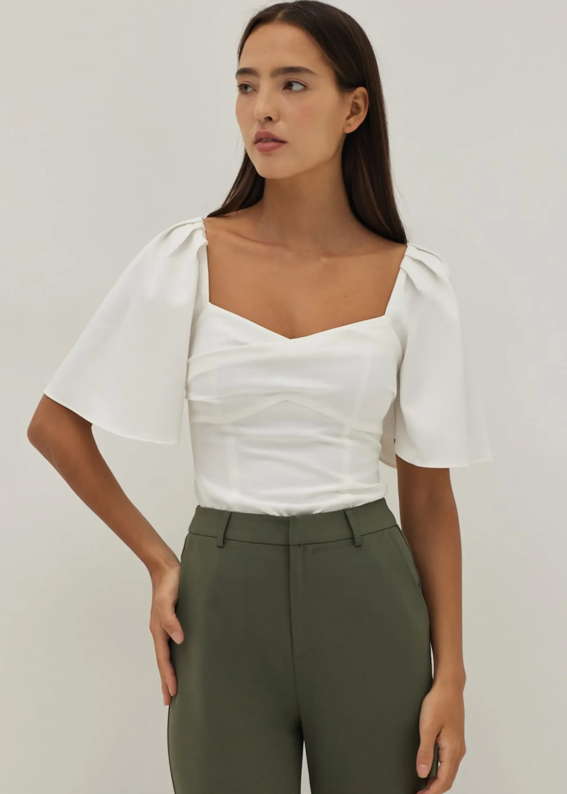 Rachelle Ruched Bustier Top