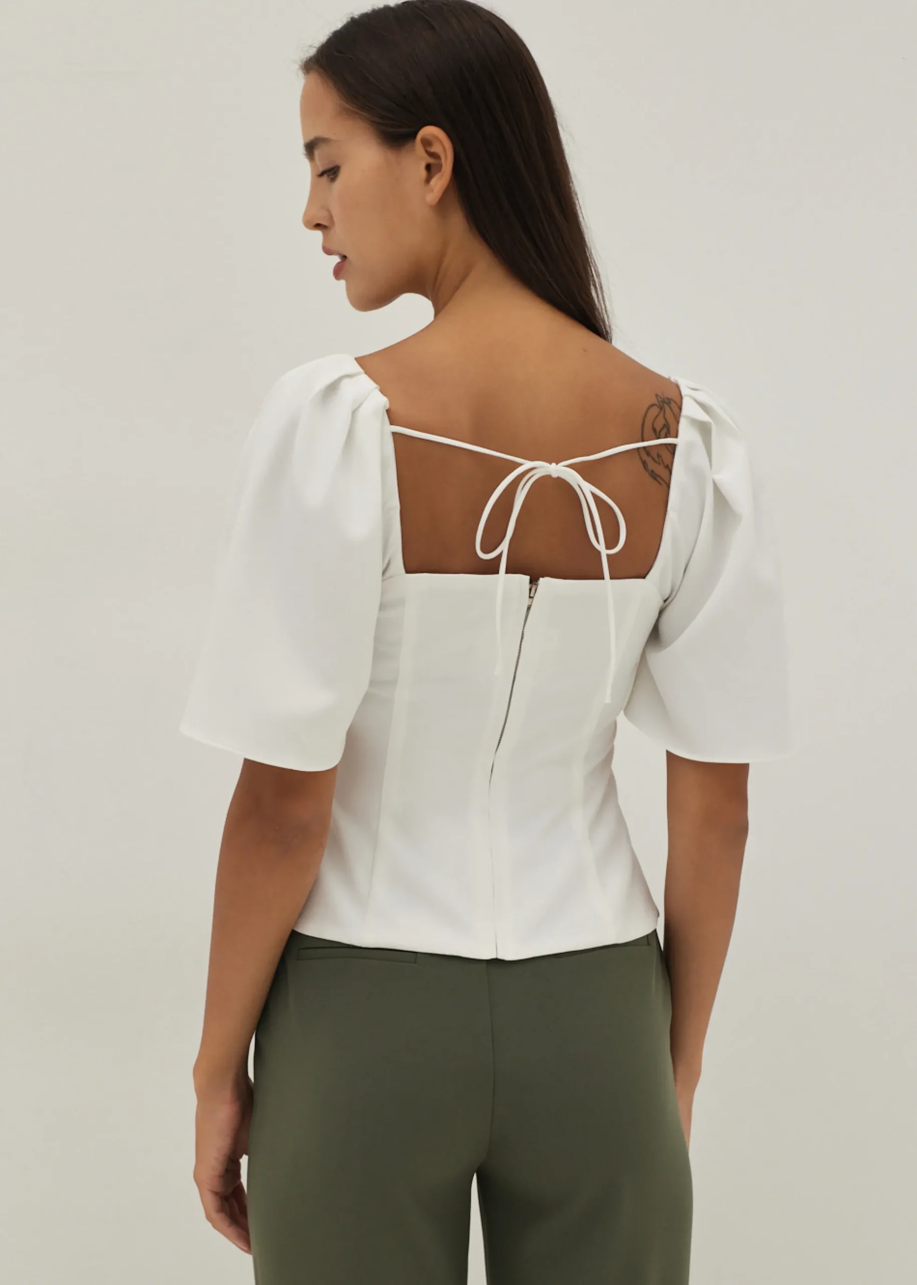 Rachelle Ruched Bustier Top