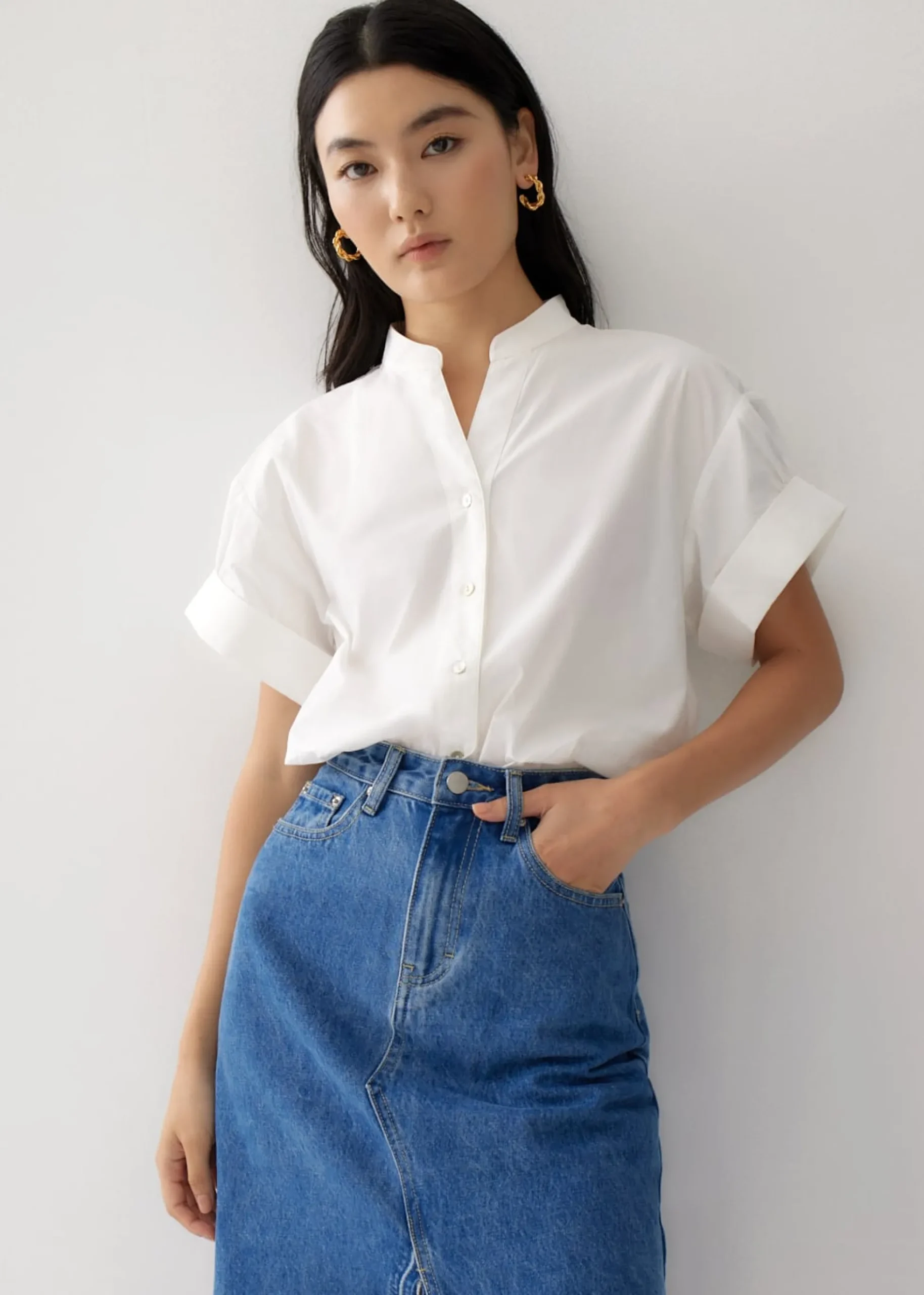 Raegan High Low Hem Shirt