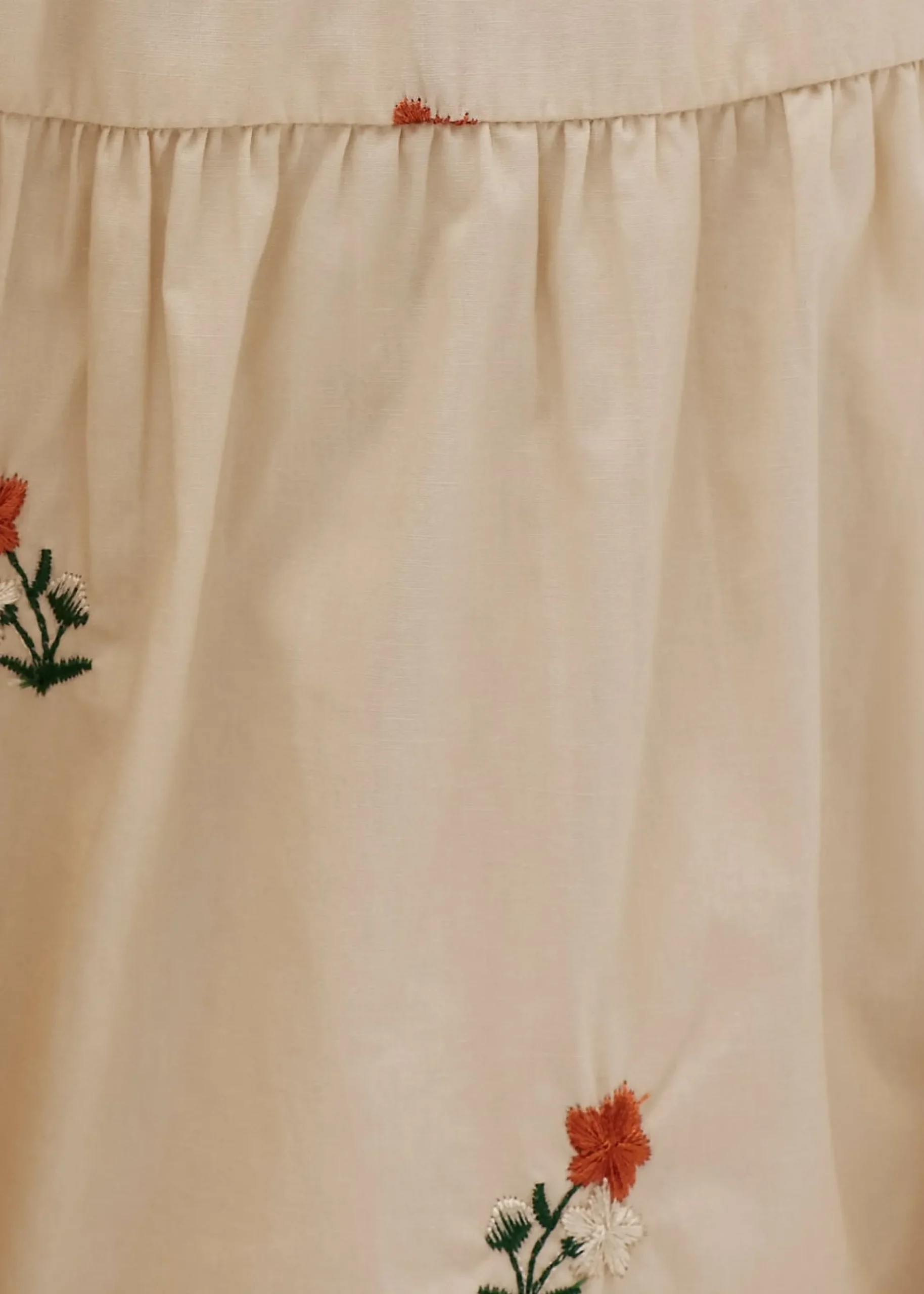 Reece Padded Embroidered Midi Dress