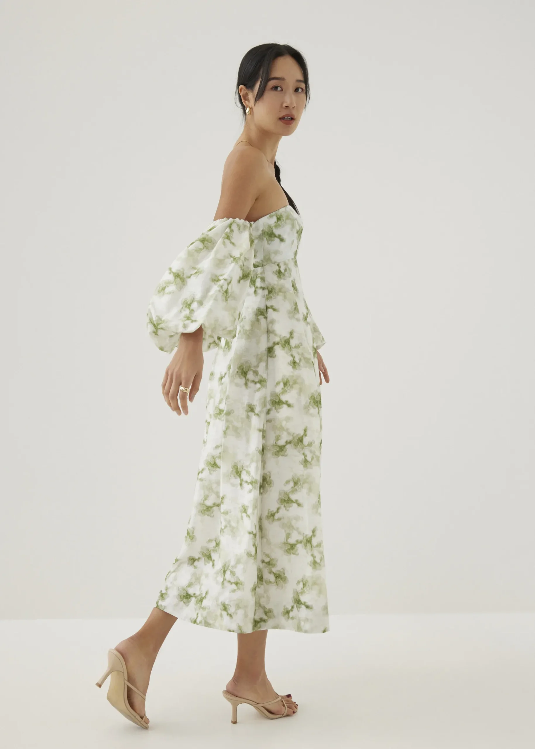 Rei Fit and Flare Midaxi Dress in Heirloom Botanicals