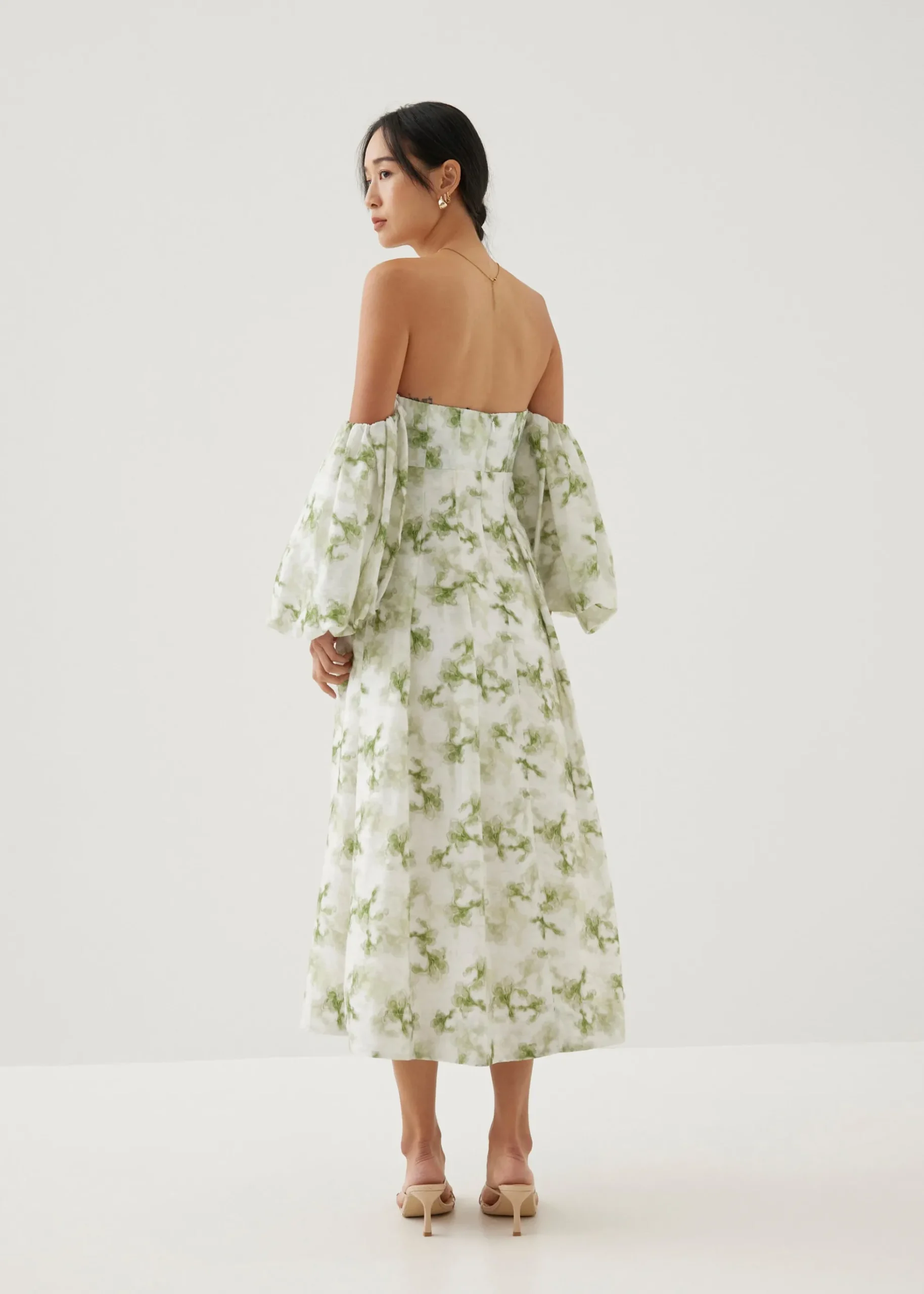 Rei Fit and Flare Midaxi Dress in Heirloom Botanicals