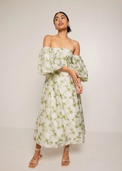 Rei Fit and Flare Midaxi Dress in Heirloom Botanicals
