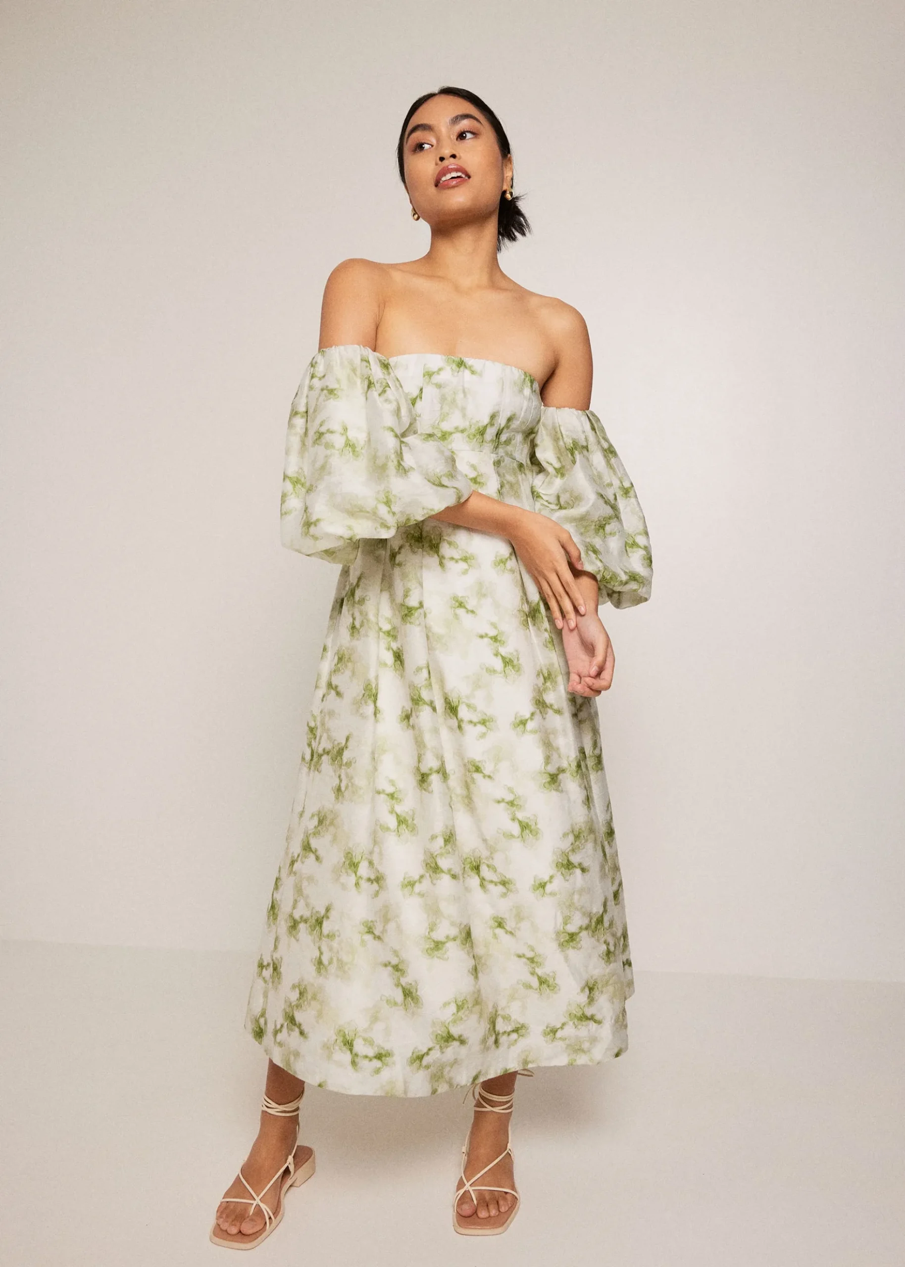 Rei Fit and Flare Midaxi Dress in Heirloom Botanicals