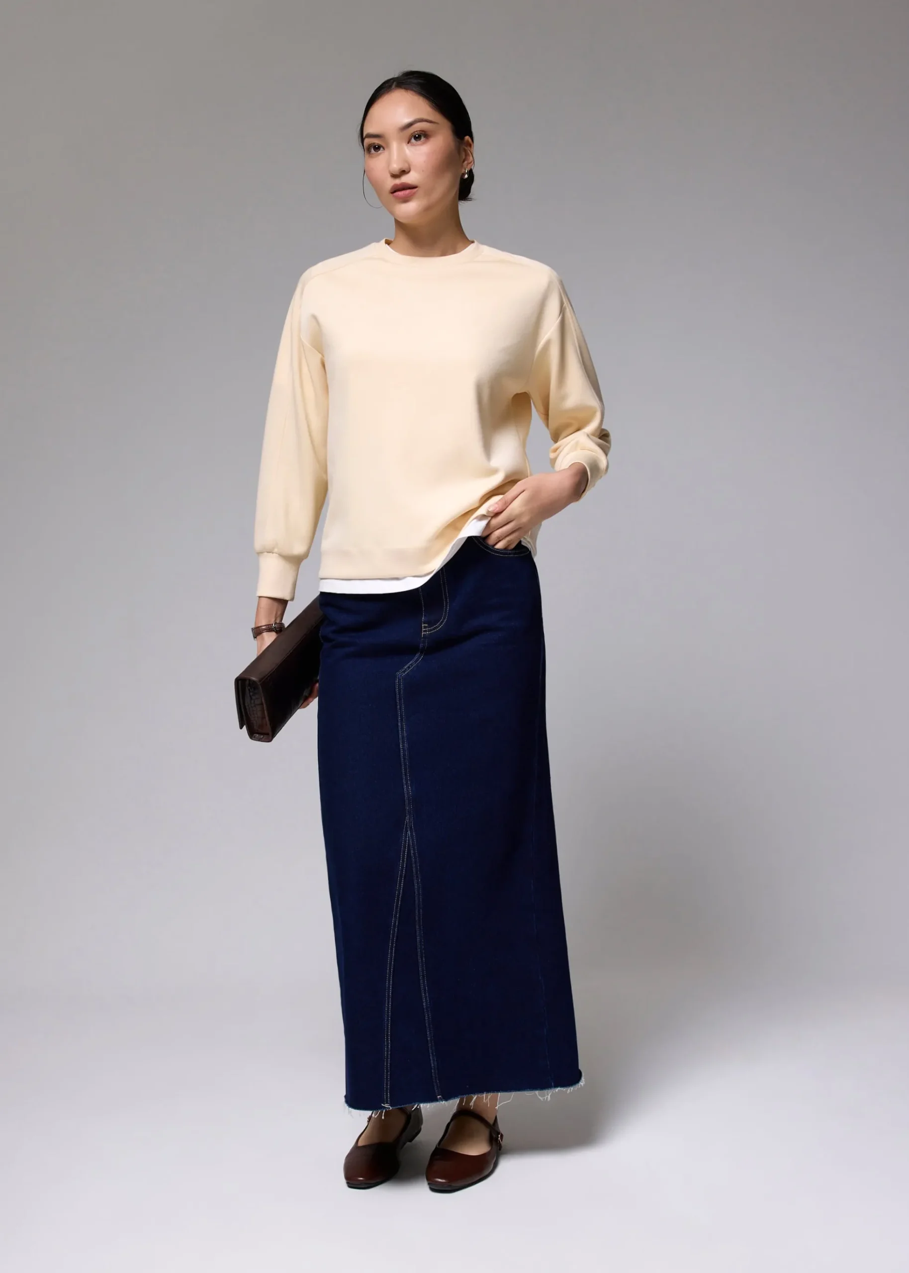 Relaxed Jersey Long Sleeve Top