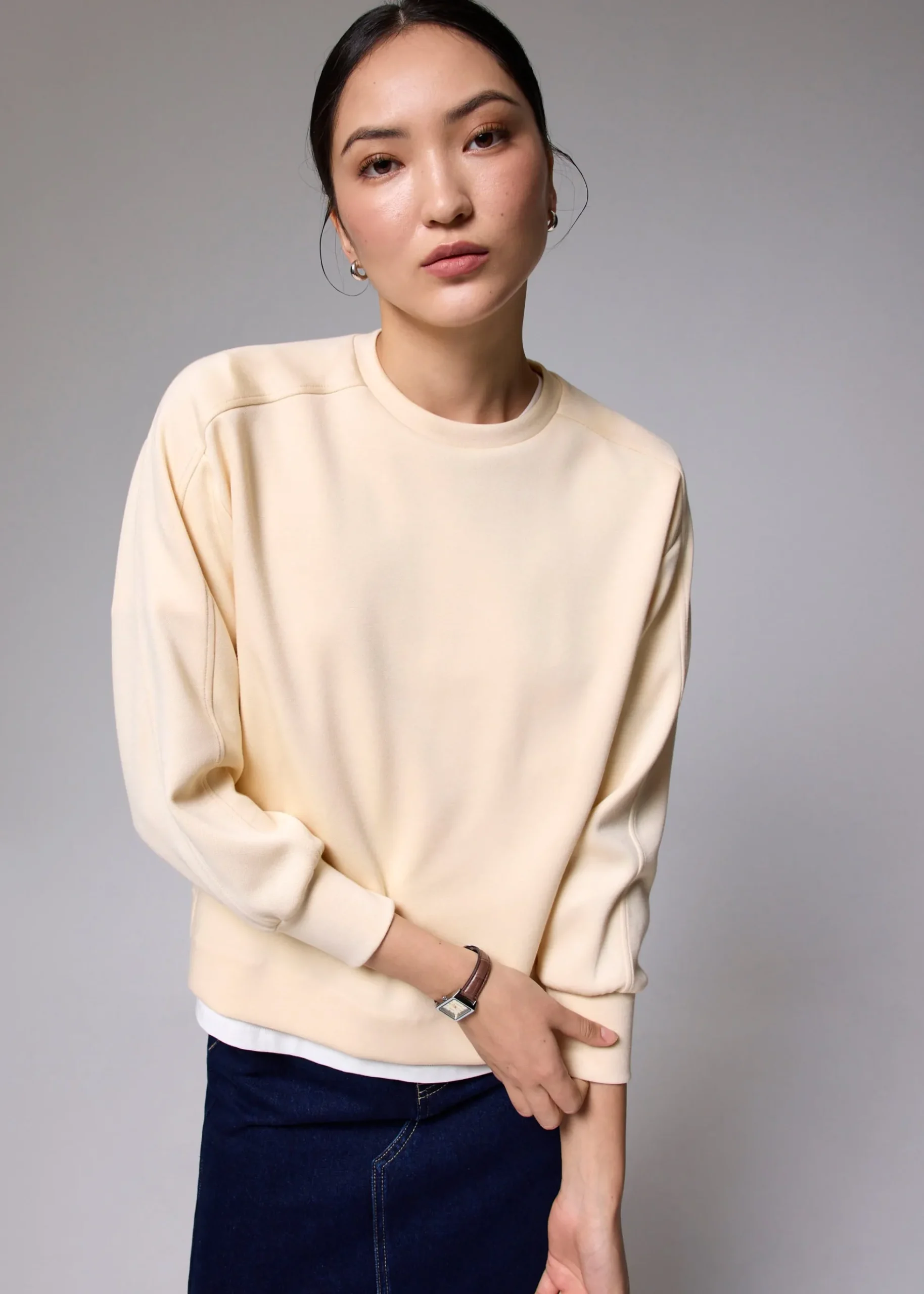 Relaxed Jersey Long Sleeve Top