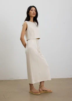 Relaxed Neoprene Crop Tee
