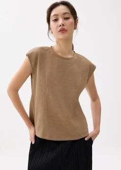 Relaxed Round Neck Boxy Tee