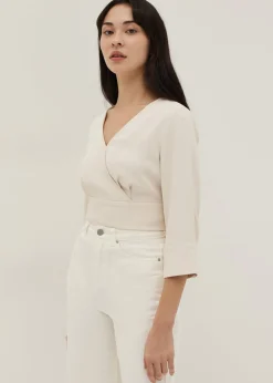 Remi Faux Wrap Blouse