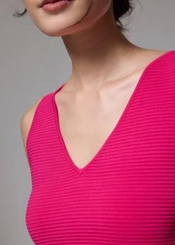Reversible Boxy Crop Knit Top