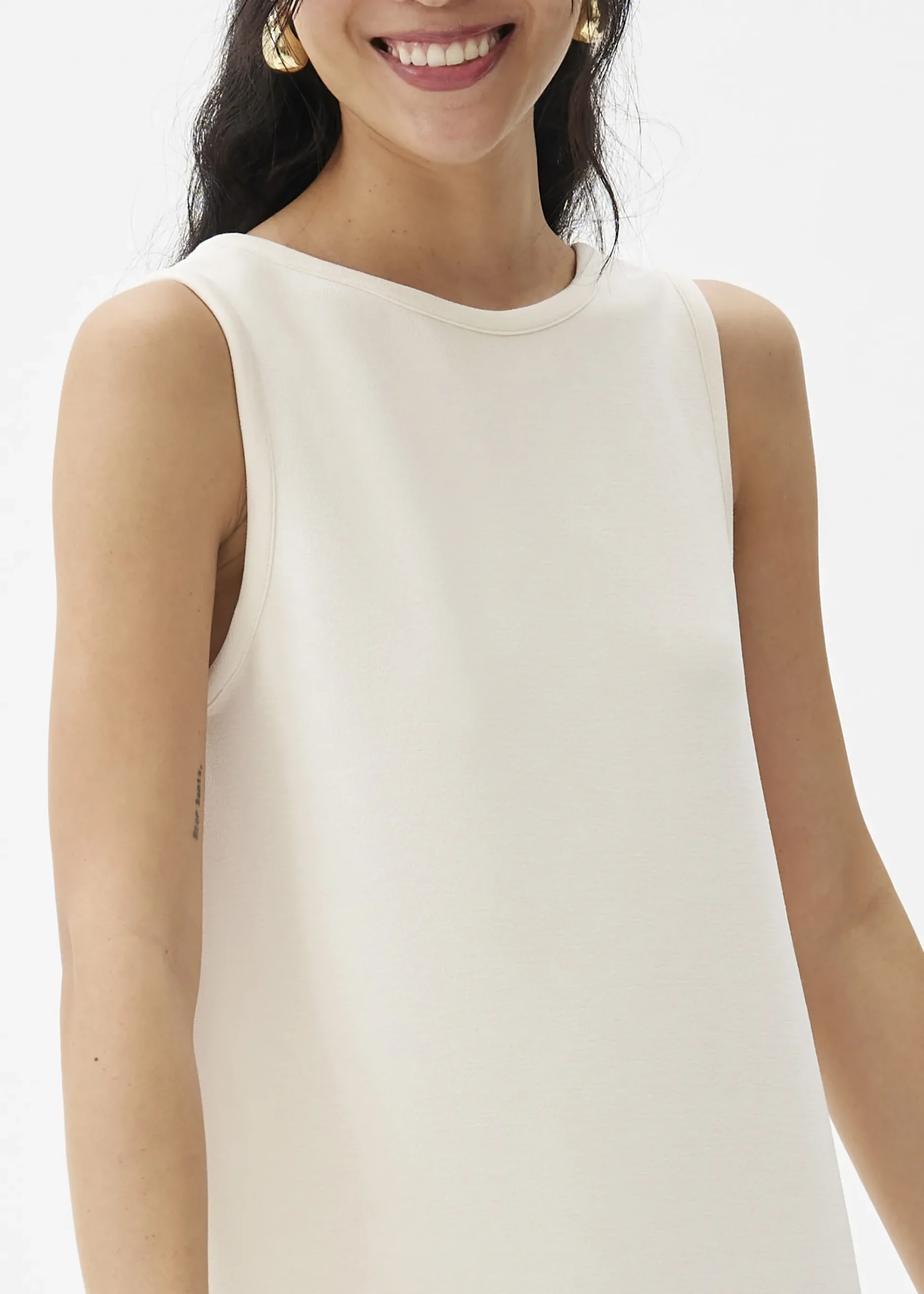 Reversible Neoprene Cocoon Midaxi Dress