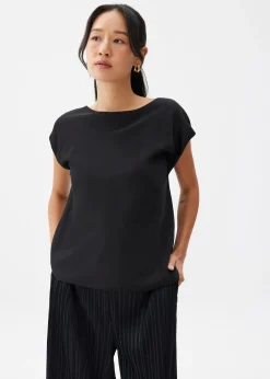 Reversible Satin Shell Top