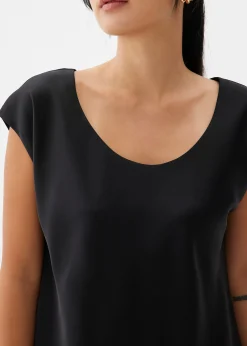 Reversible Satin Shell Top