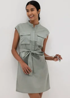 Riana Linen Button Down Dress