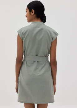 Riana Linen Button Down Dress