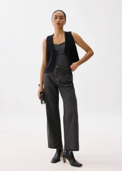 Ribbed Jersey Fitted Camisole Top