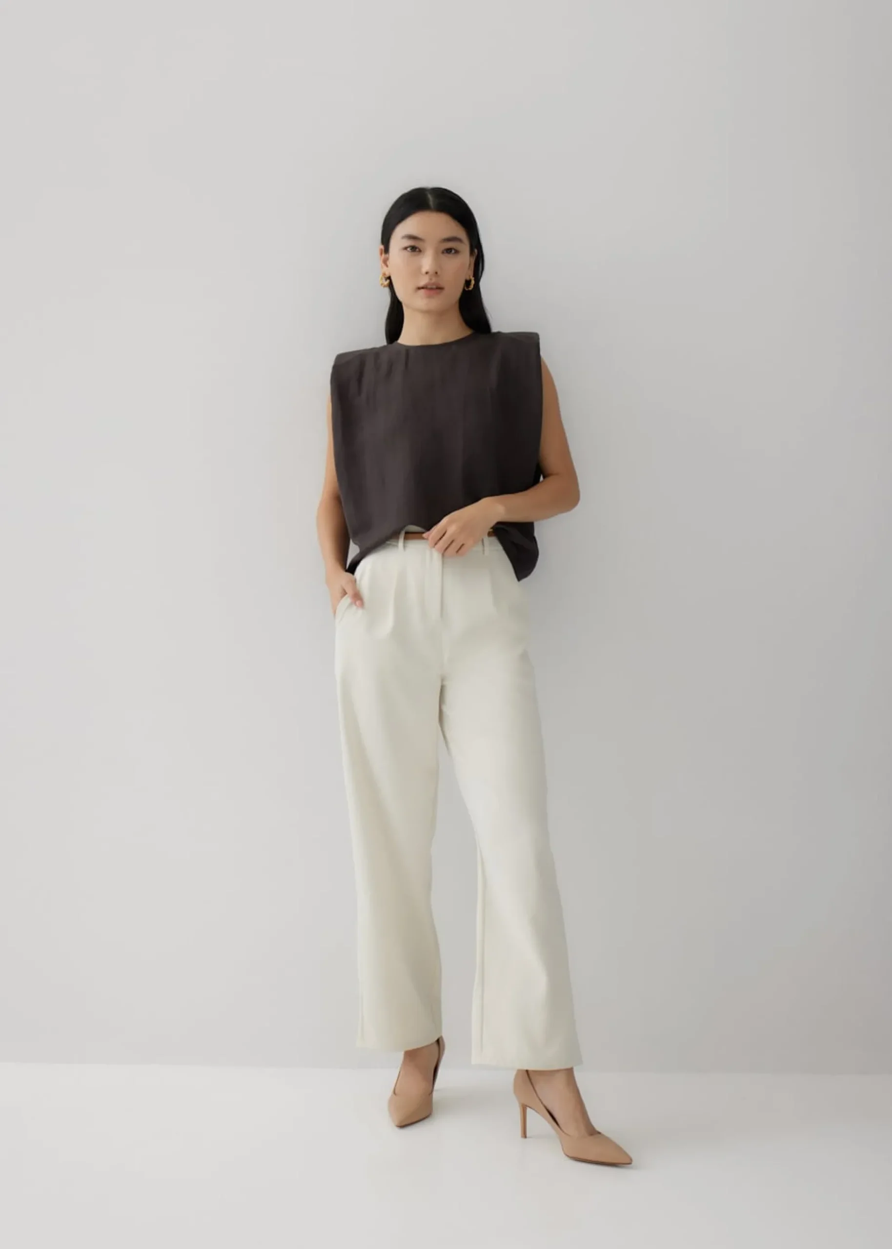 Rica Padded Linen Tank