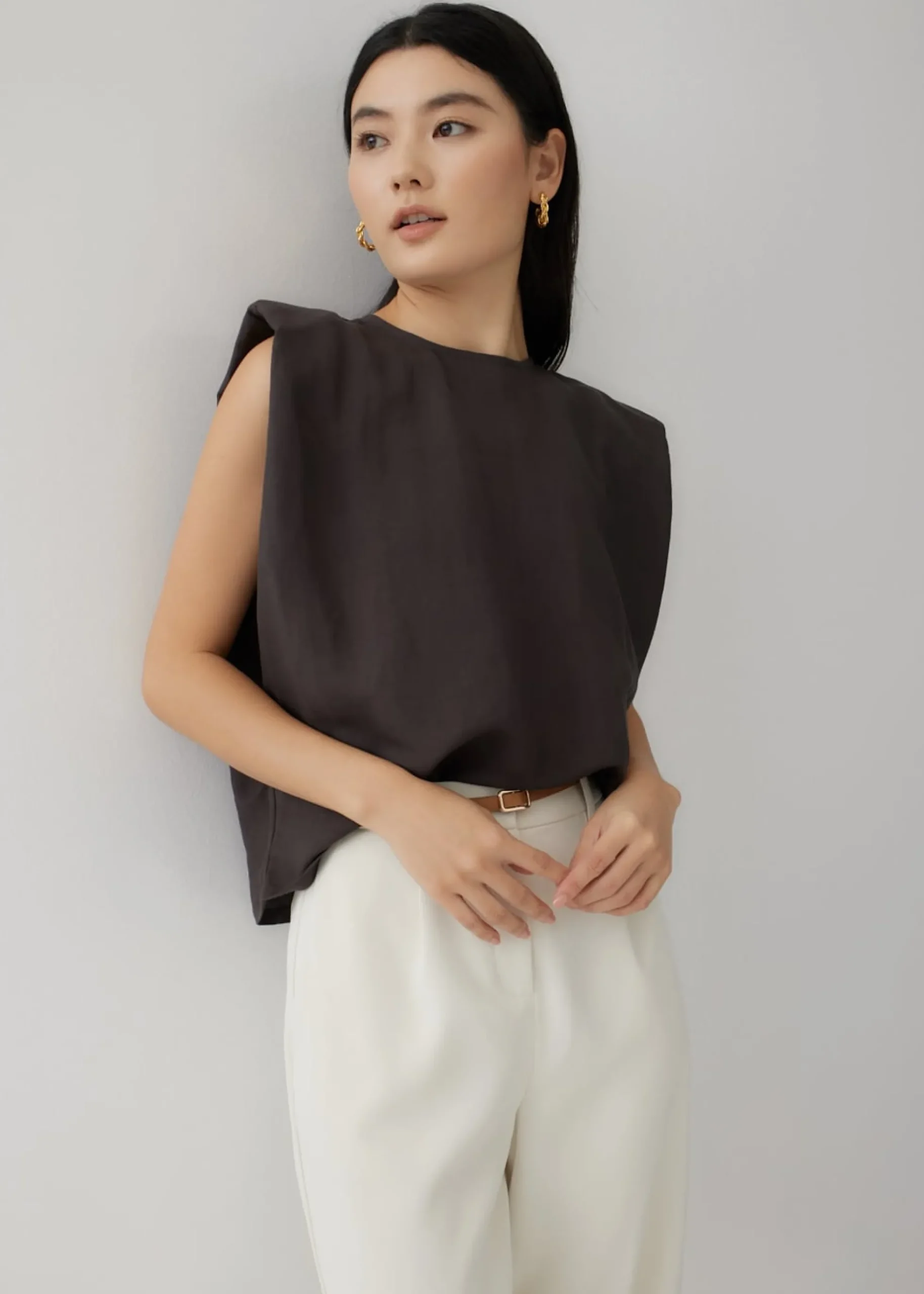 Rica Padded Linen Tank
