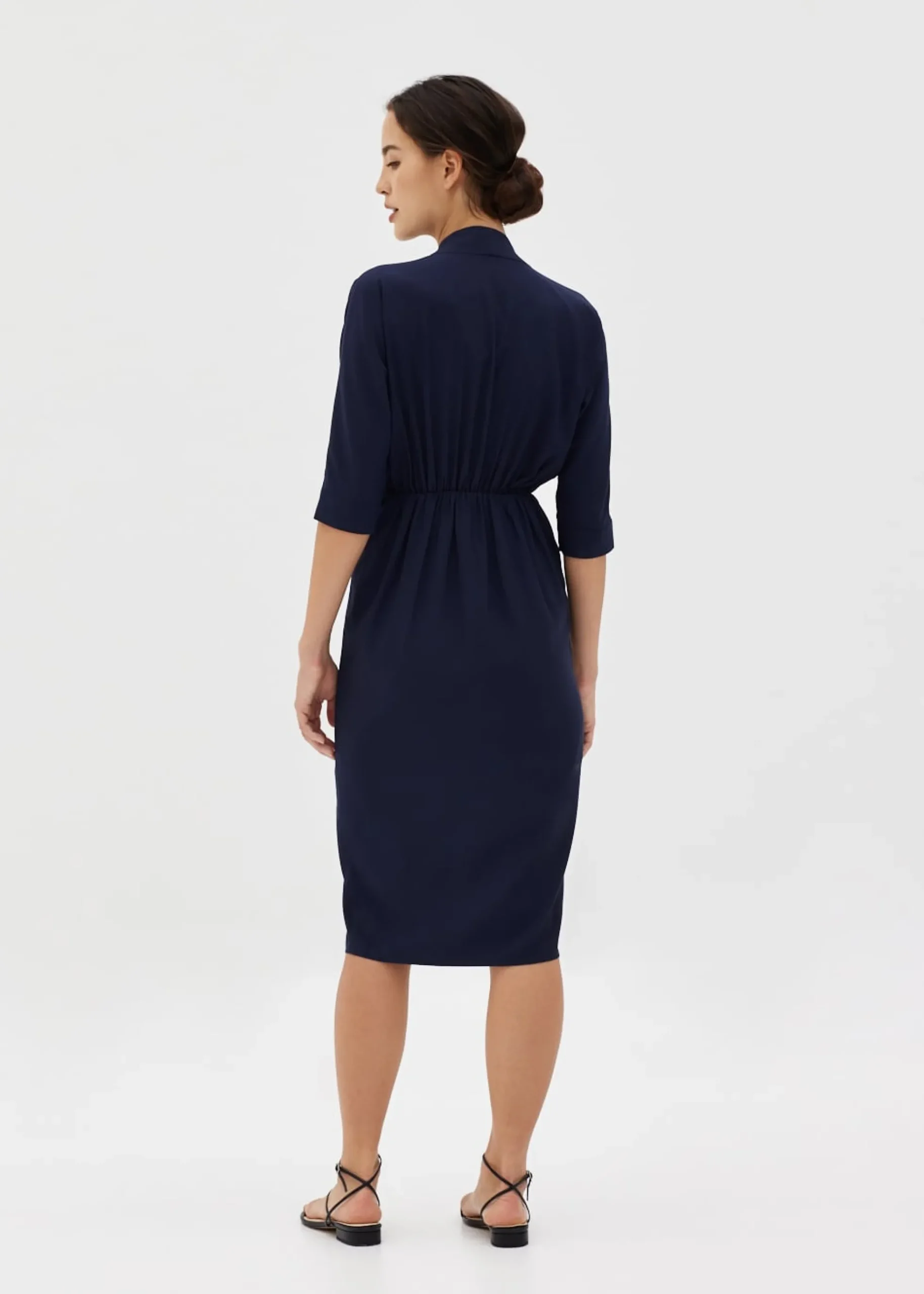 Riyana Ruched Kimono Dress