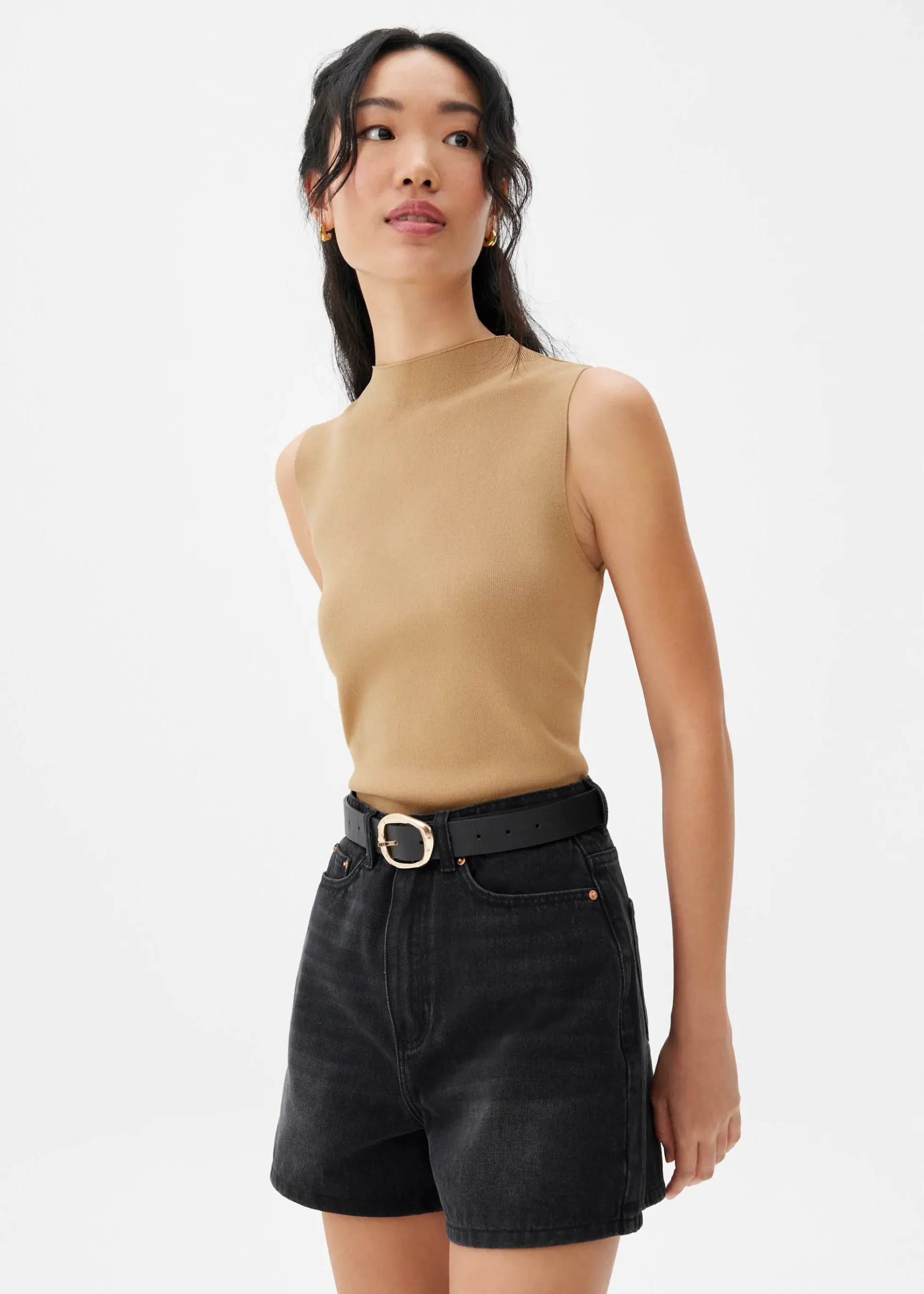 Robin High Neck Knit Top