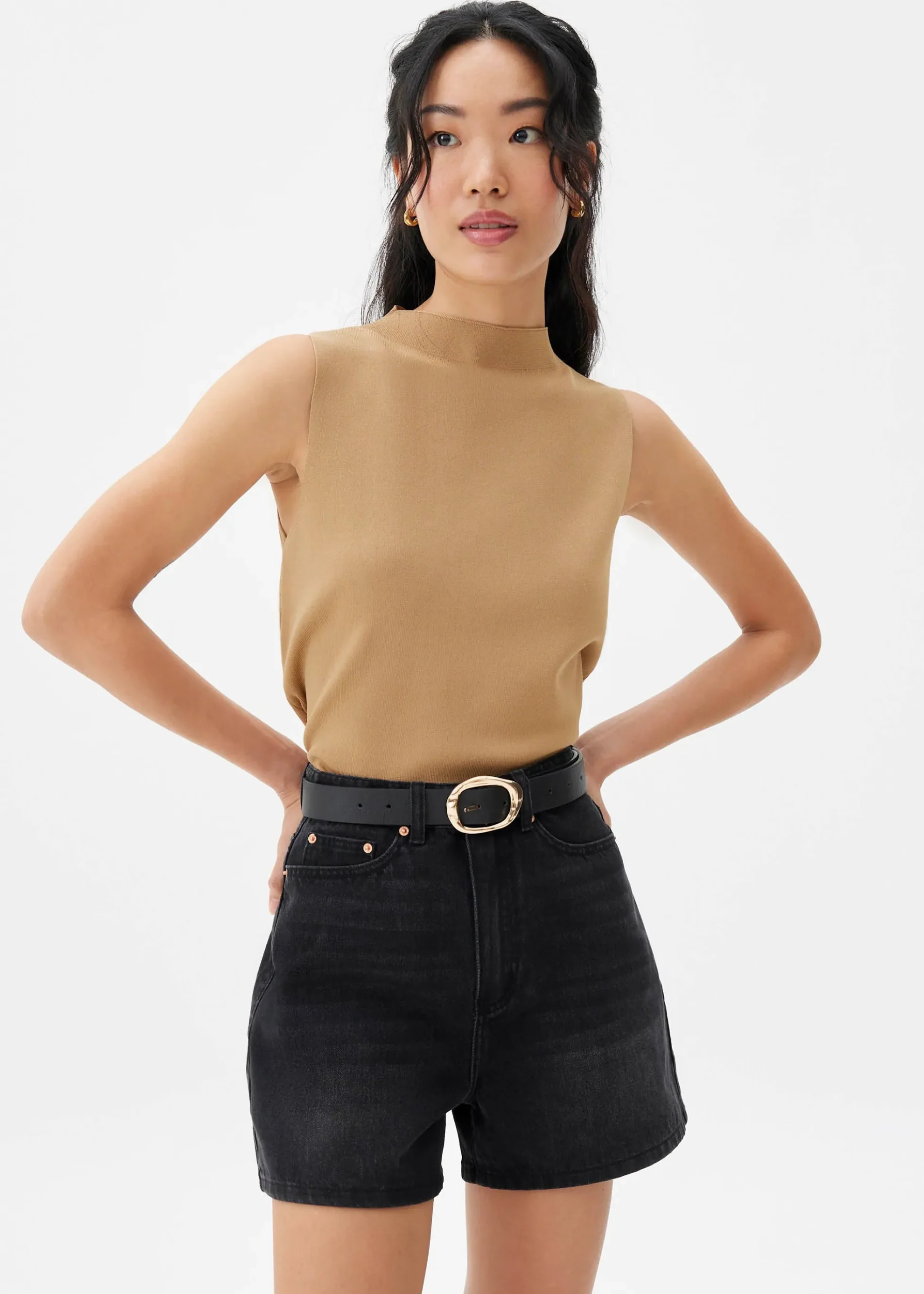 Robin High Neck Knit Top