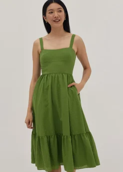 Ronni Bustier Fit & Flare Midi Dress
