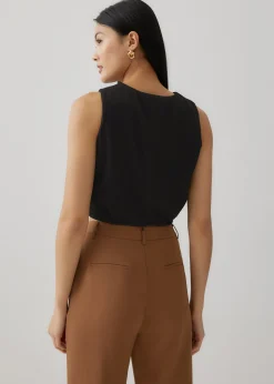 Rouinna Pleat Wrap Crop Top