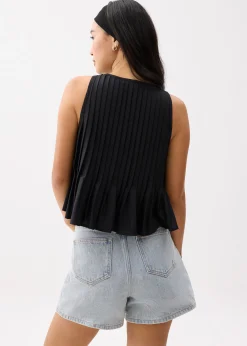 Round Neck Babydoll Tank Top