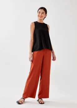 Round Neck Drape Tank Top