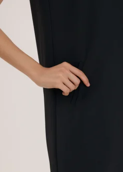 Round Neck Shift Mini Dress