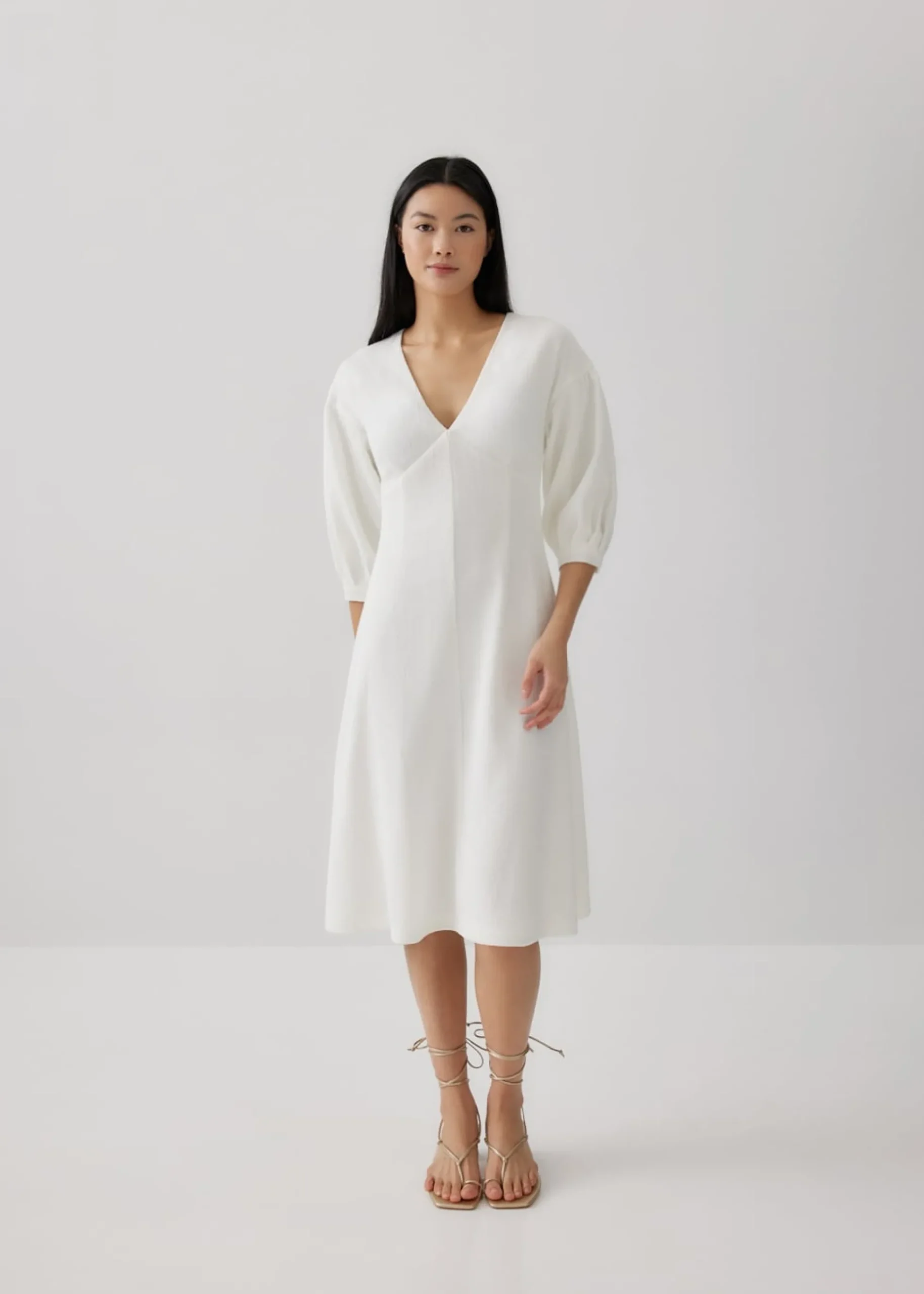 Roween Padded Puff Sleeve Dress