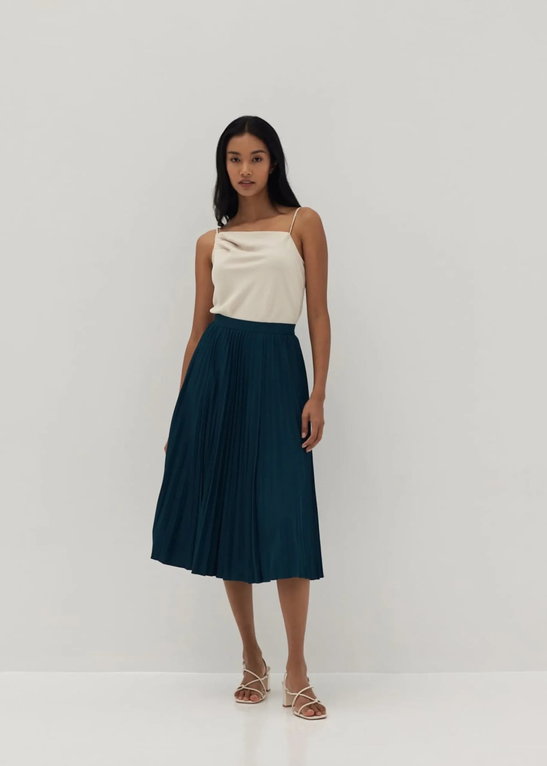 Rubina Asymmetrical Cowl Neck Top